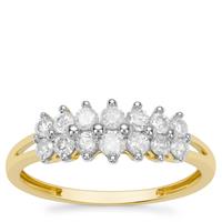 GH Diamonds Ring in 9K Gold 0.60ct