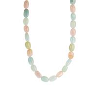 Multi Colour Morganite Necklace in Sterling Silver 291.25cts