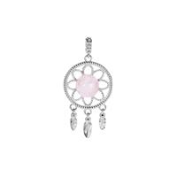 Morganite Pendant in Sterling Silver 2.36cts