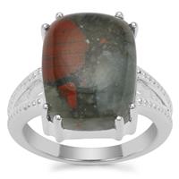 Cherry Orchard Agate Ring in Sterling Silver 9.95cts