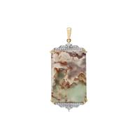 Aquaprase™ Pendant with Diamond in 18K Gold 28.75cts