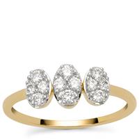 Diamonds Ring in 9K Gold 0.34ct