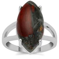 Cherry Orchard Agate Ring in Sterling Silver 7.85cts
