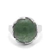 Kiwi Quartz Ring in Sterling Silver 11cts