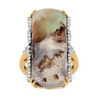 Aquaprase™ Ring with Diamond in 18K Gold 17.90cts