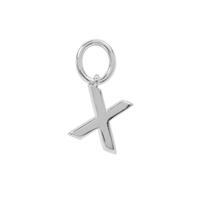  Molte X Letter Sterling Silver Charm
