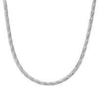 16" Sterling Silver Tempo Diamond Cut Snake Chain 5.12g