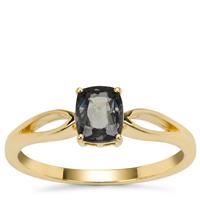 Burmese Silver Spinel Ring in 9K Gold 0.80ct
