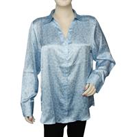 Destello Leopard Print Shirt (Light Blue) (Choice of 6 Sizes)