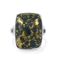 Apache Gold Pyrite Ring in Sterling Silver 19cts