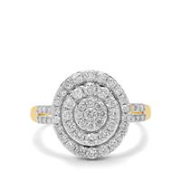 Diamond Ring in 9K Gold 1.04cts