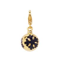  Bauble with Snowflakes Milano Charms in Gold Plated Sterling Silver