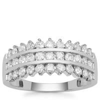 Canadian Diamonds Ring in 9K White Gold 1cts