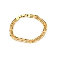 7.5" 9k Gold Altro Fancy Curb Bracelet 3.16g
