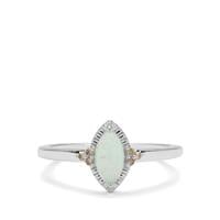 Gem-Jelly™ Aquaprase™ Ring with Champagne Diamond in Sterling Silver 0.60ct