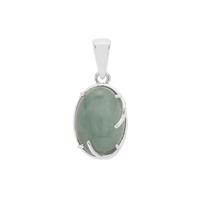Type A Burmese Jadeite Pendant in Sterling Silver 7.74cts