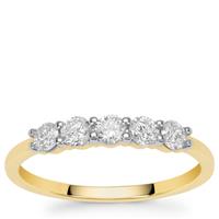Diamonds Ring in 9K Gold 0.55ct