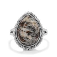 Astrophyllite Ring in Sterling Silver 8cts
