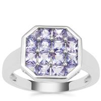 Tanzanite Ring in Sterling Silver 1.42cts