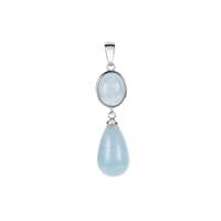 Aquamarine Pendant in Sterling Silver 13.50cts