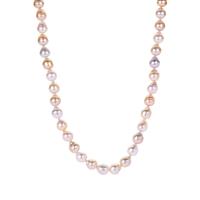 South Sea Cultured Pearl Necklace in Sterling Silver (8mm x 7.50mm)