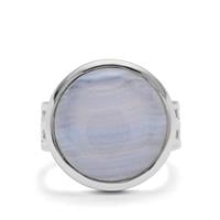 Blue Lace Agate Ring in Sterling Silver 8.50cts
