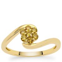 Imperial Diamonds Ring in 9K Gold 0.25ct
