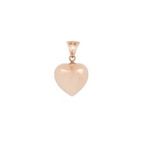 Morganite Pendant in Rose Gold Flash Sterling Silver 8.50cts