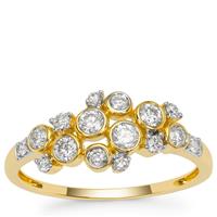 Diamonds Ring in 9K Gold 0.53ct