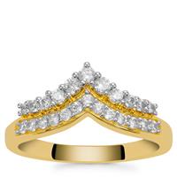 Ratanakiri Zircon Ring in Gold Plated Sterling Silver 0.65ct