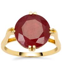Malagasy Ruby Ring in 9K Gold 9.20cts (F)