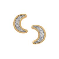 Ratanakiri Zircon Earrings in Gold Plated Sterling Silver 0.20ct