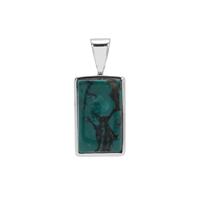 Lhasa Turquoise Pendant in Sterling Silver 13cts