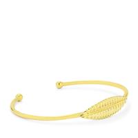 Texture Bangle in Gold Plated Sterling Silver