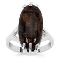 Arizona Pietersite Ring  in Sterling Silver 10cts
