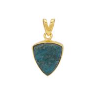 Apatite Drusy Pendant in Gold Plated Sterling Silver 9.50cts