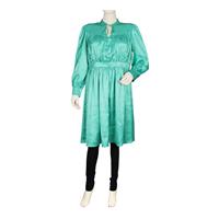 Destello Satin Dress (Choice of 5 Colors) (Emerald Green)