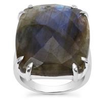 Labradorite Ring in Sterling Silver 27.35cts