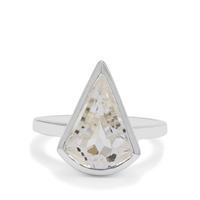 Optic Quartz Ring in Sterling Silver 3.95cts