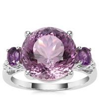 Bahia Amethyst Ring with Ametista Amethyst in Sterling Silver 7.63cts