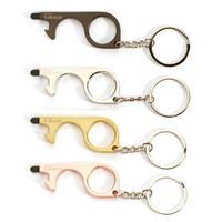 No Touch Key Chain Tool In Various Colours 