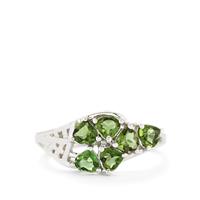 1.11ct Chrome Tourmaline Sterling Silver Ring