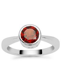 Rajasthan Garnet Ring in Sterling Silver 1.45cts