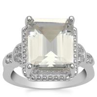 Nigerian Cullinan Topaz Ring with White Topaz in Sterling Silver 7.05cts