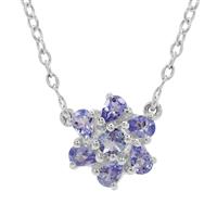Tanzanite Necklace in Sterling Silver 0.85ct