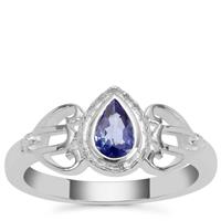 AA Tanzanite Ring in Sterling Silver 0.30ct