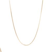 18" Gold Tone Sterling Silver Classico Curb Heart Chain 1.60g