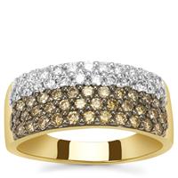 Sunset Argyle Diamond Ring in 9K Gold 1cts