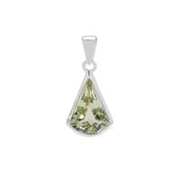 Prasiolite Pendant in Sterling Silver 4.25cts