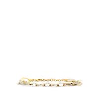 Two Tone Gold Plated Sterling Silver Bracelet